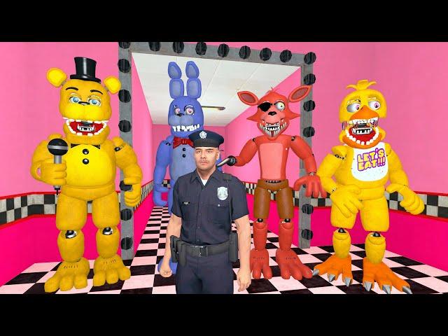 ANIMATRONICS SCARE THE SECURITY GUARD FNAF COOP Garry's Mod