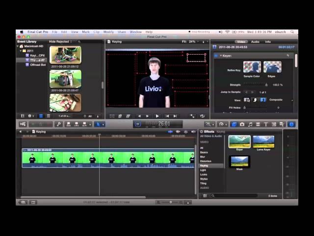 Keying (Green Screen) - Final Cut Pro X Tutorial
