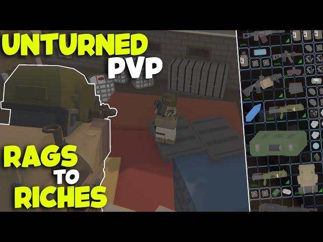 From Nothing To MOST STACKED - Unturned NEW Arid Survival PvP (Movie)