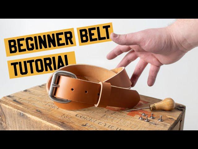 Make a Simple Handcrafted Leather Belt #leathercraft