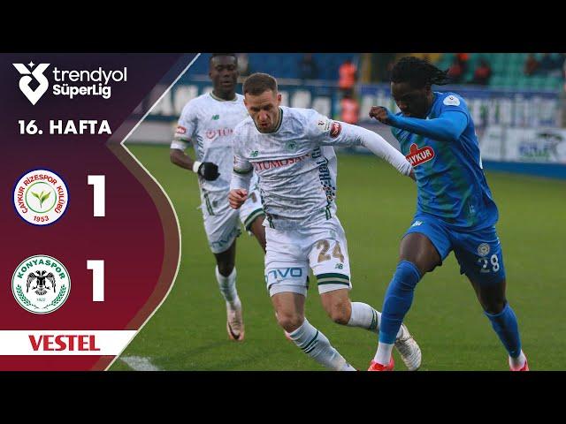 Vestel | Çaykur Rizespor (1-1) Tümosan Konyaspor - Highlights/Özet | Trendyol Süper Lig - 2024/25