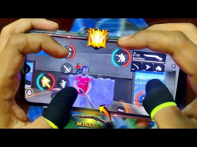 4 Finger Custom Hud | Free Fire Setting | 4 Finger Handcam | 4 Finger claw | iPhone Settings ff