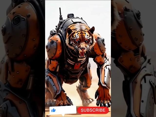 Tigar and baik and motorcycle combination video #ronaldo  #animalcombat #ai #aianimeedits #aivideo