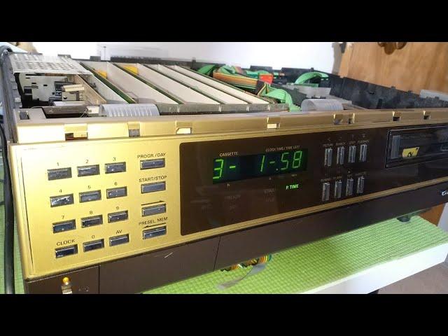 Grundig V2000 Video 2x4 power supply capacitor change - all sped up!