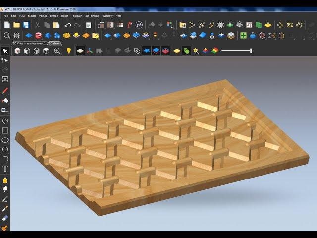 ArtCAM tutorial-How to make this 3d beautiful model-By ArtCam zone