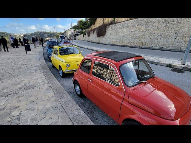 Ragusa, Sicily-Italy.  Fiat 500 ride through  Modican. Overseas Adventure Travel