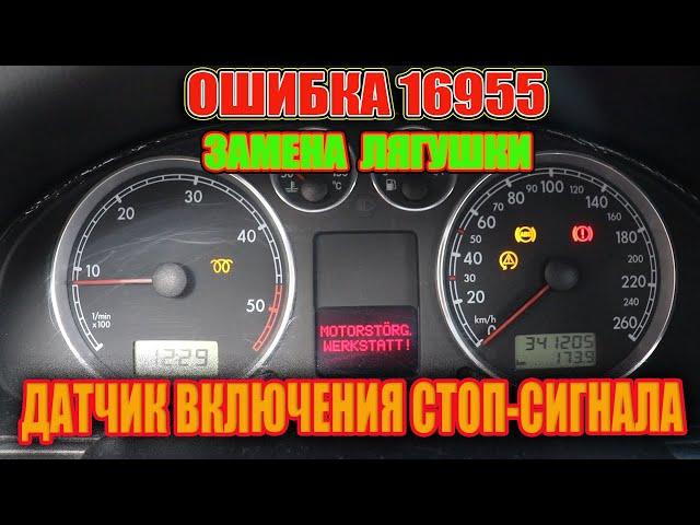 НЕ ГОРЯТ СТОП СИГНАЛЫ.Volkswagen Passat B5.5 ОШИБКА 16955. РЕШЕНО.