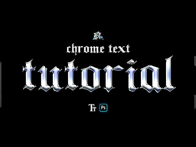 THE CHROME TEXT EFFECT ( TUTORIAL + FREE PACK ) PS