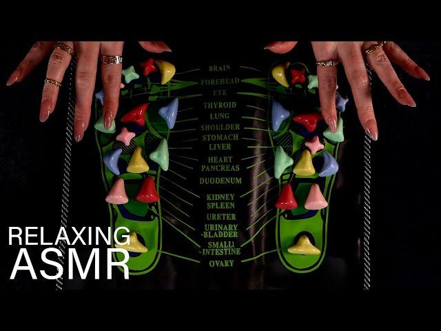 ASMR Reflexology Mat Relaxation ( soft spoken, tapping)