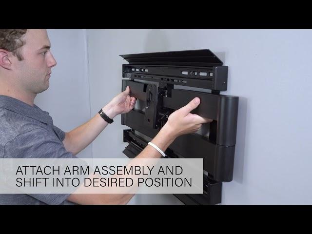 How to Adjust the SANUS Preferred Full-Motion TV Wall Mount For TVs 37"-90"