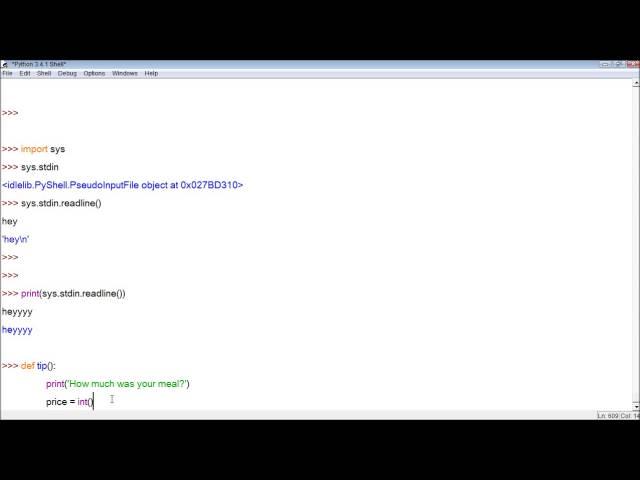 Python Tutorial 29 - Taking User Inputs with sys.stdin.readline()