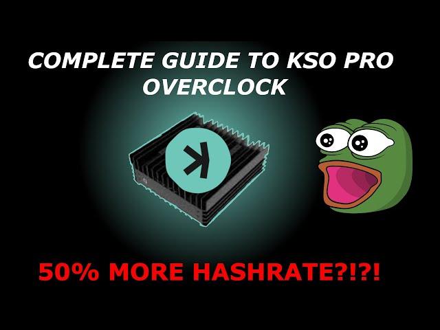 50% MORE HASHRATE FOR FREE?!? KS0 PRO Overclocking Guide (with Teardown)