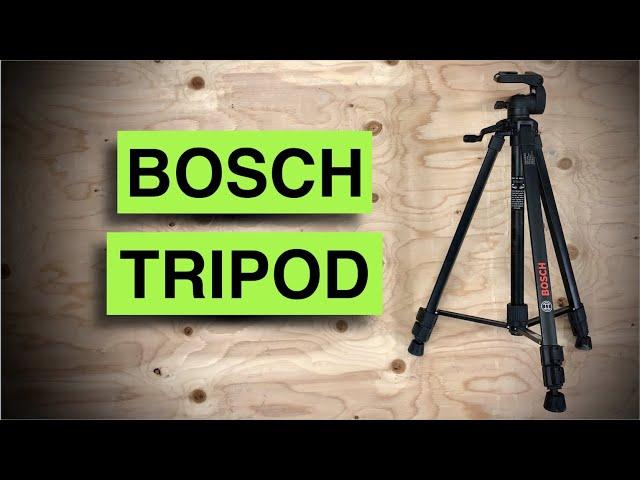 CONSTRUCTION TRIPOD: use with your laser AND camera! Bosch BT150 Compact Extendable review