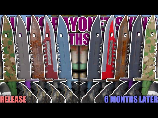 All M9 Bayonet Skins in CS2 6 Months later + Comparison with Release version  CS2 Showcase