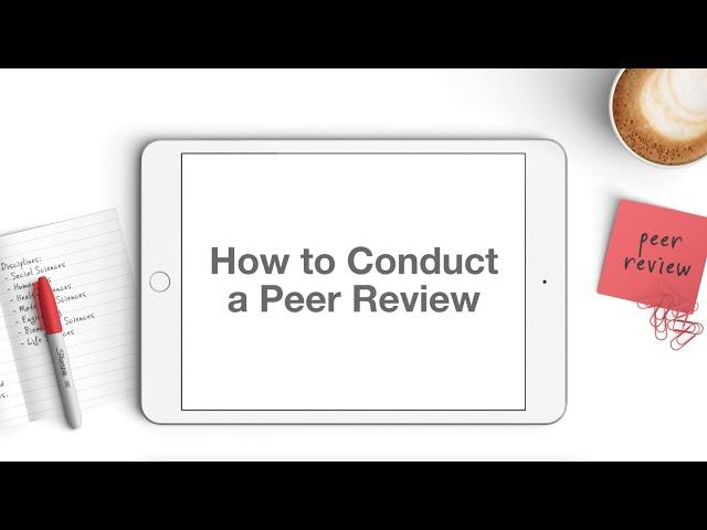 How to Conduct a Peer Review