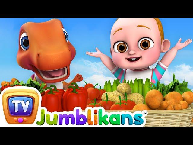 Healthy Vegetables Song with Jumblikans Dinosaurs - ChuChuTV Toddler Learning Videos