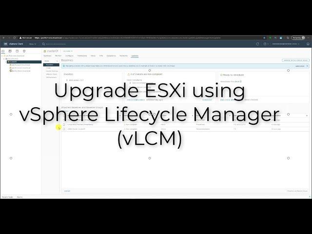 Using vSphere Lifecycle Manager (vLCM)  image-based updates for vSphere 7.0 Update 2a ESXi updates