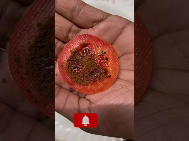 Tomato face scrub at home #shorts #tomato #facescrub