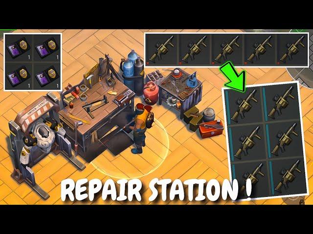 This is Best Machine ! REPAIR STATION - I Repaired My Broken Weapons | Last Day On Earth Survival