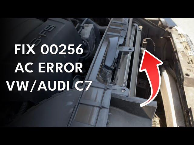 Fix Audi A6 C7 (2012-2018) No AC Error Code 00256 (DIY AC Pressure Sensor Replacement)