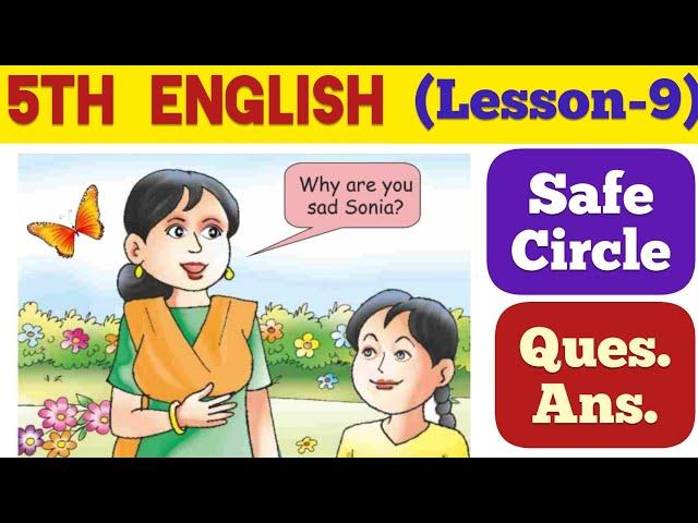 5th class English | Lesson 9 | Question Answer | Safe Circle