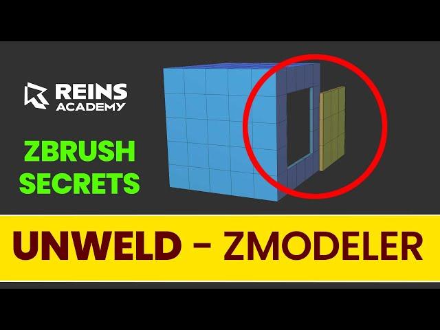 UNWELD - Polygon Action - ZModeler - ZBrush