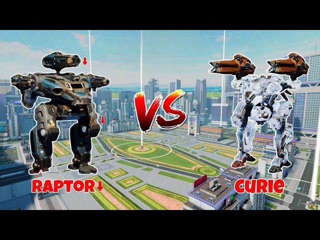 WR Raptor[Nerf] VS Curie Robots Comparison |WAR ROBOTS|