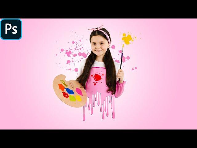 Dripping Effect | Splatter Effect | Photoshop Tutorial