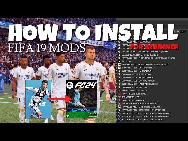 FIFA 19 Guide to Install Next Season Patch For Beginner Without Crash | Faces, Kits, Squad, Career