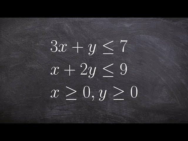 Learn how to solve a linear programming problem