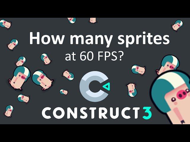 How many sprites can Construct draw at 60 FPS?