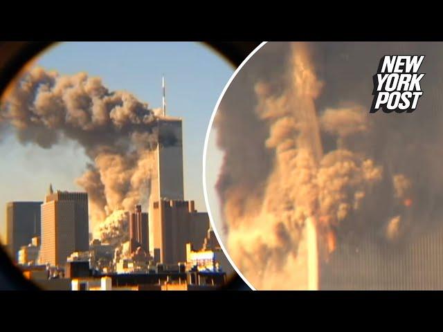 Unseen 9/11 video found in a closet shows moment when World Trade Center collapsed