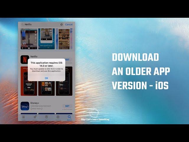 How to download older versions of apps iOS, not supported by the firmware of older iPhone | 2022