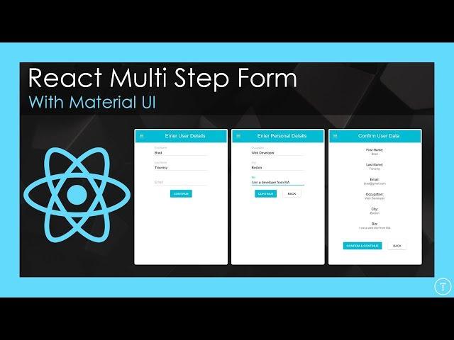 Multi Step Form With React & Material UI