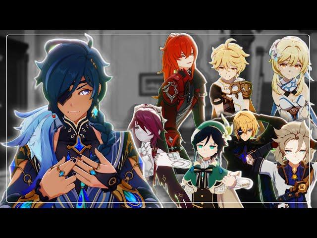 【原神:Genshin Impact MMD／4K／60FPS】Don't move or i will..『Kaeya & Albedo & Travelers & Rosaria & Diluc』