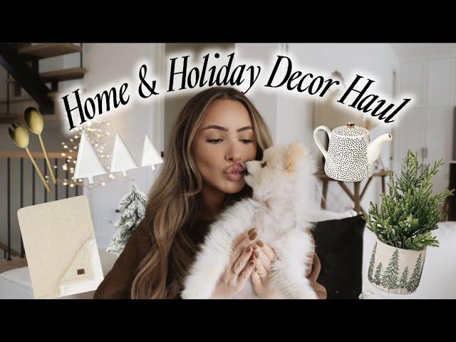 5 MIN WINTER MAKEUP + HOME & HOLIDAY DECOR HAUL