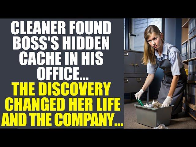 Cleaner Found Boss's Hidden Cache In His Office... The Discovery Changed Her Life And The Company...