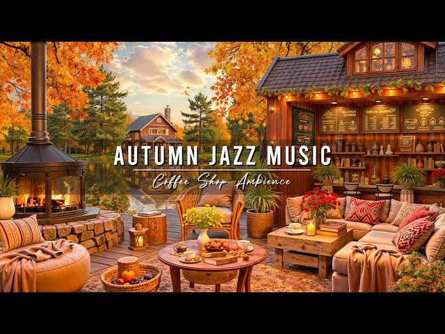 Cozy Autumn Porch Ambience & Smooth Jazz Music for Studying, Work  Relaxing Jazz Background Music