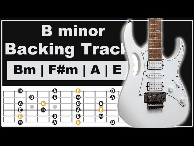 Backing Track in Bm | 85 Bpm | Guitar Lesson