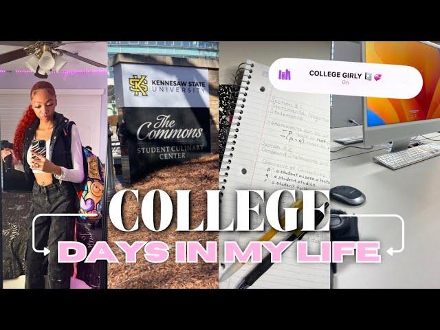 DAYS IN MY LIFE : KSU Chronicles  | grwm, classes, commuting to campus, & more