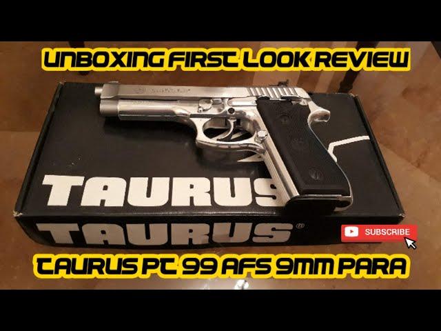 Taurus PT 99 AFS | PT99 | 9mm Hand Gun Pistol | Brazilian | Unboxing & First Look Review | Silver.