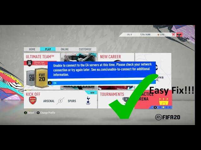 Cant connect to EA servers (Fifa 21) EASY FIX!!!