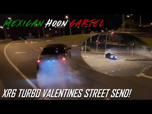 XR6 Turbo Valentines Street Drift for the Police