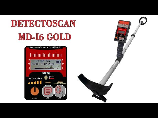 Работа металлоискателя DetectoScan MD-I6 GOLD