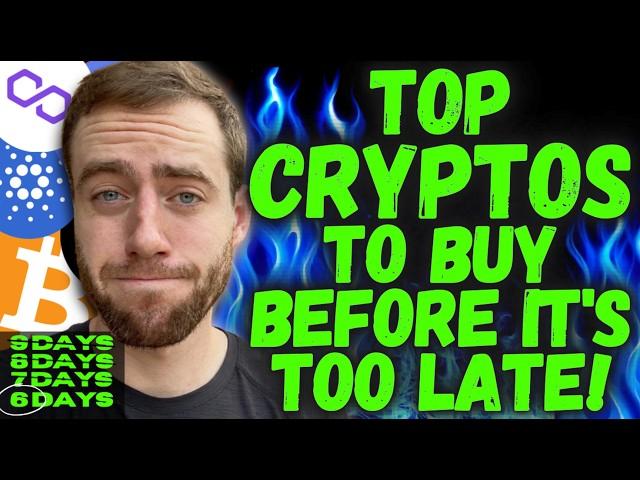 TOP 4 CRYPTO COINS TO BUY ON THIS DIP!  (XRP, SOLANA, CARDANO IT'S COMING AGAIN!)