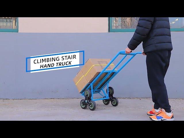 Folding Stair Climbing Hand Truck Trolley Cart with Six Wheels