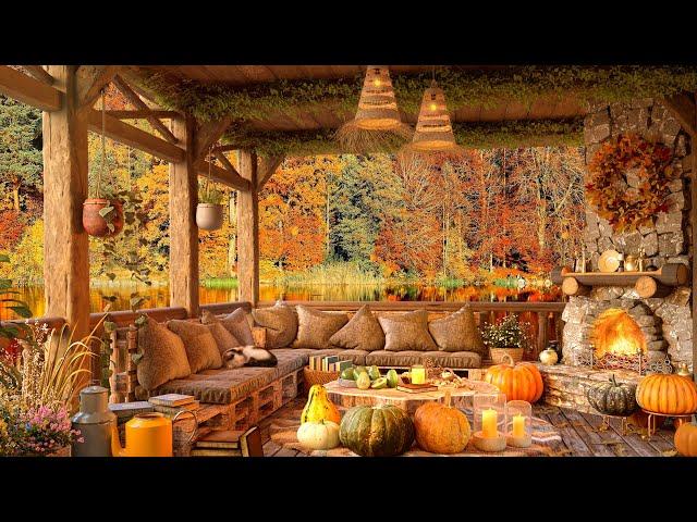 Morning Autumn Jazz Cafe Music  3D Ambience Design Tutorial