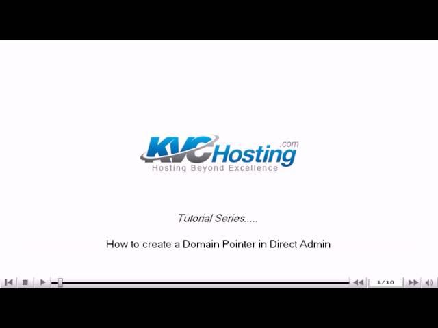 How to create a domain pointer