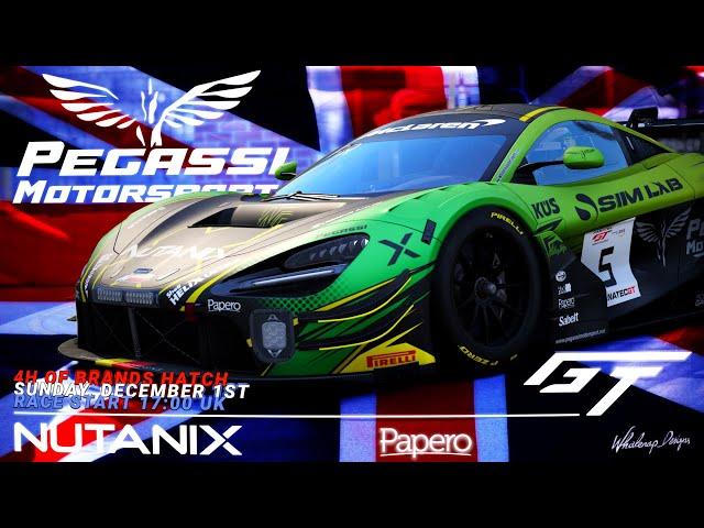 PC VR ACC | Solo Endurance Race | Formula GT Racing Legaue 4H Brands Hatch | Pegassi Motorsport #725