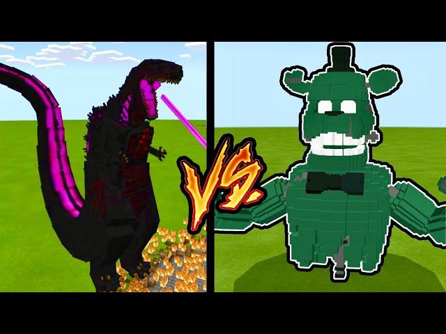 ШИН ГОДЗИЛЛА ПРОТИВ ФНАФ АНИМАТРОНИКИ МАЙНКРАФТ fnaf minecraft shin godzilla